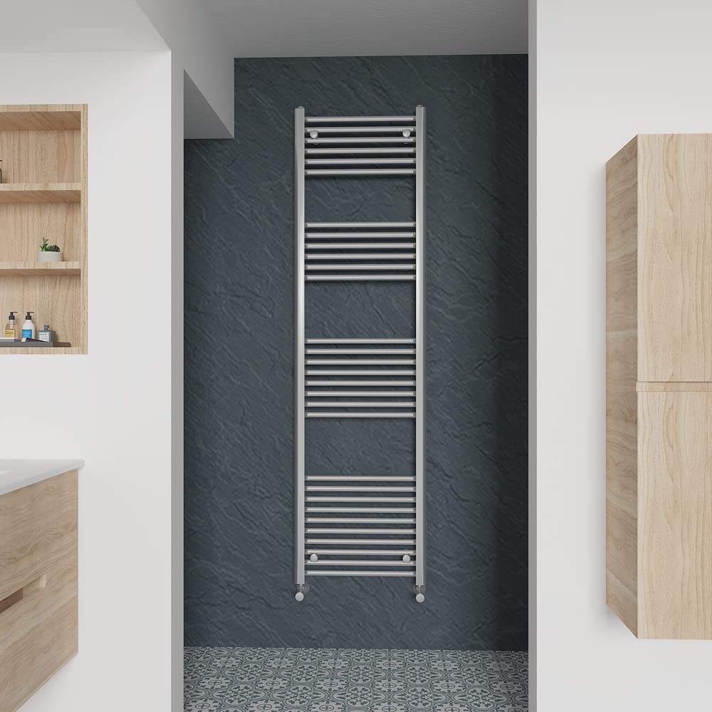 Warmehaus Straight Heated Towel Rail Chrome Radiator 1800x500mm