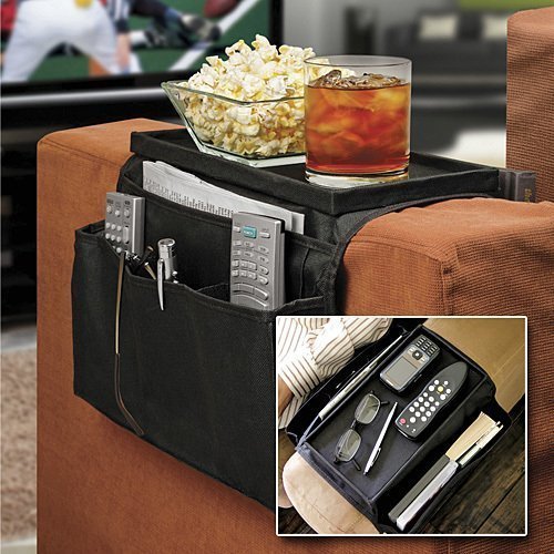 Armchair Organiser Sofa Armrest Storage Bag TV Remote Control Caddy Arm Rest Organiser Holder Sofa Tray Remote Caddy Chair Couch Storage Arm Tidy 6