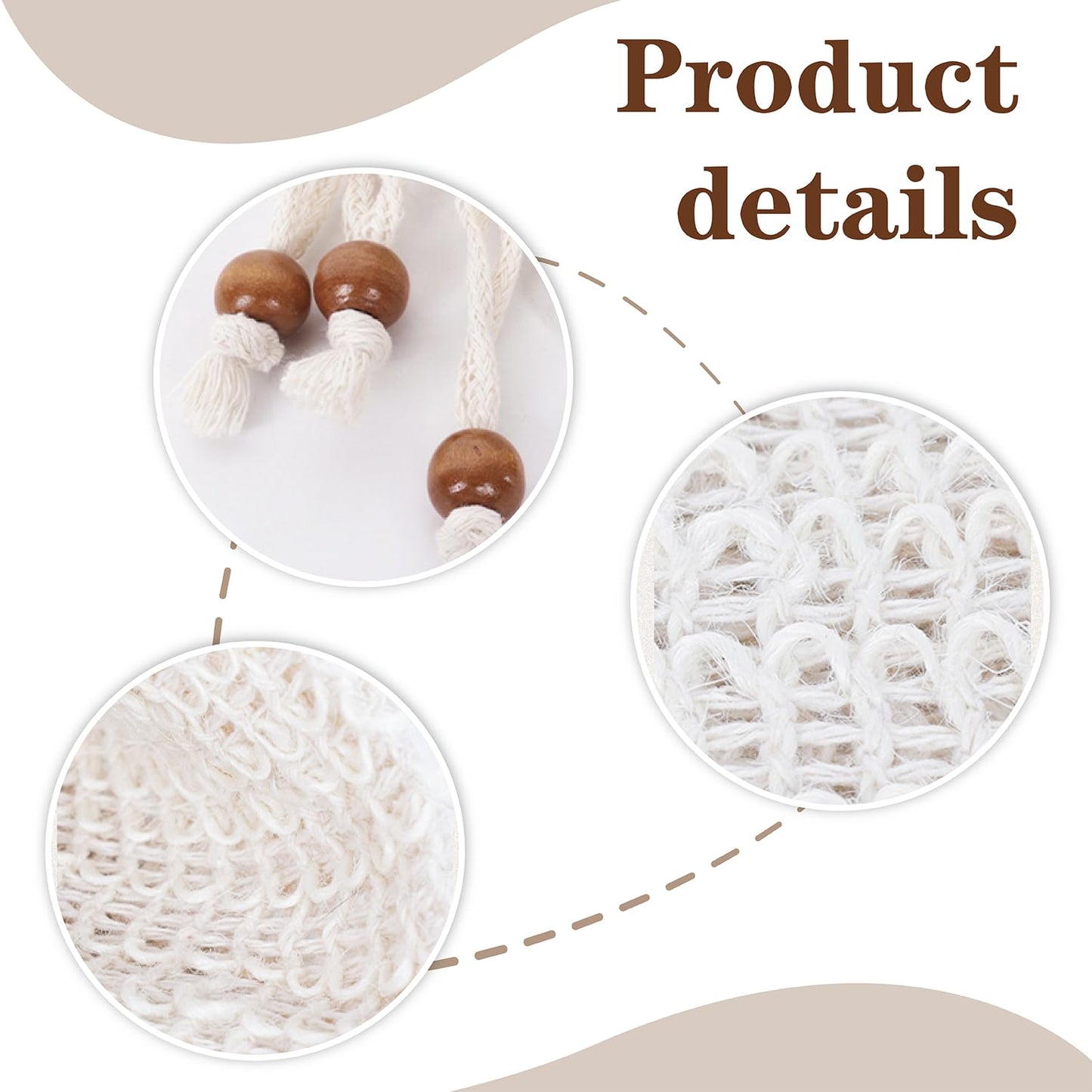 12 pcs Sisal Soap Bag Natural Safe and Durable Sisal Fiber Soap Bag Saver Pouch Exfoliating Soap Bag for Foaming and Drying the Soap Shower Bath