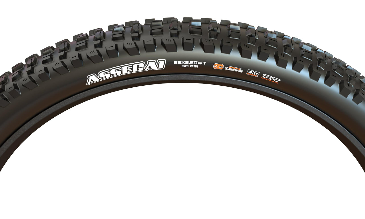 Maxxis Assegai 27.5 x 2.50WT 60 TPI Folding Dual Compound EXO/TR Tyre,Black