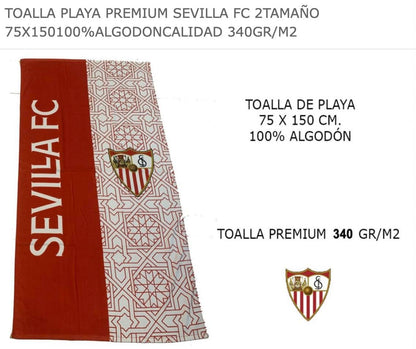 JYC CREATIVE - Highly Absorbent Beach, Pool & Gym Towel 75x150 cm - Quick-Dry Microfiber, for Sevilla FC Fans