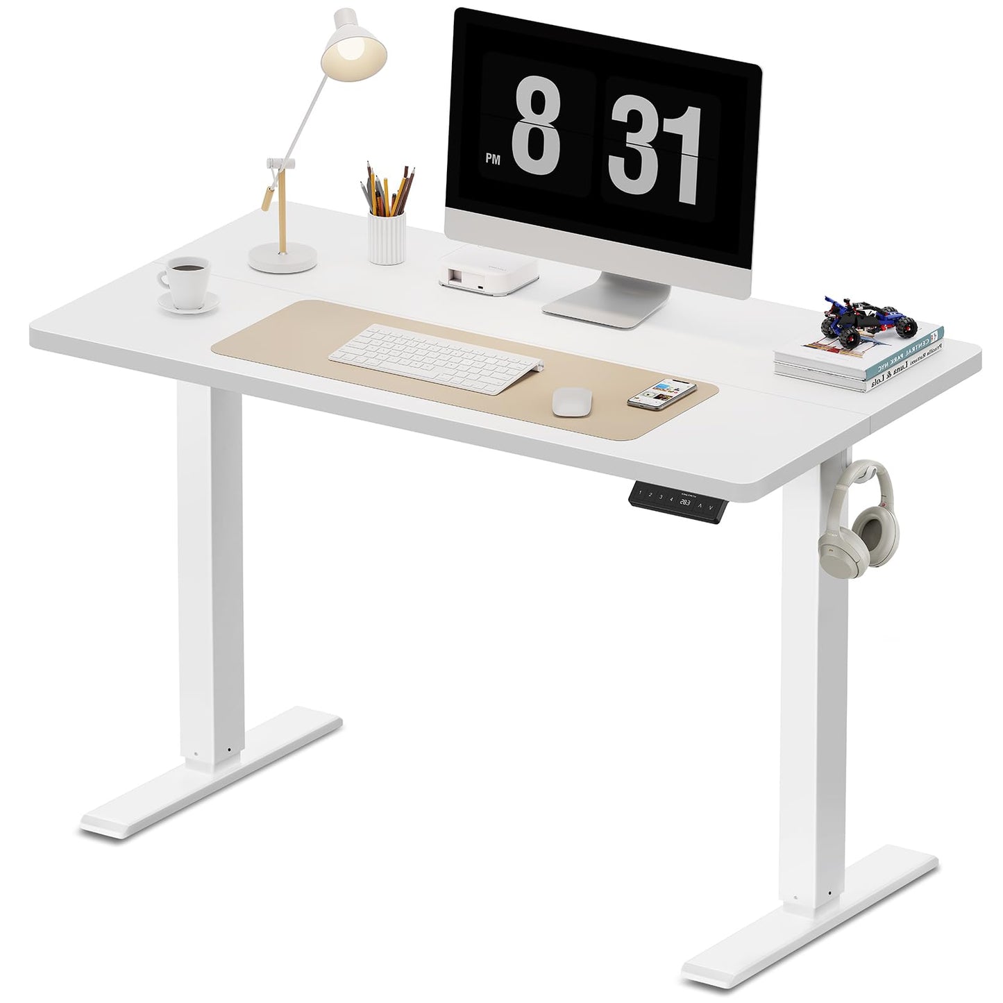 WALKINGDESK Electric Standing Desk, 100 x 60 cm, White