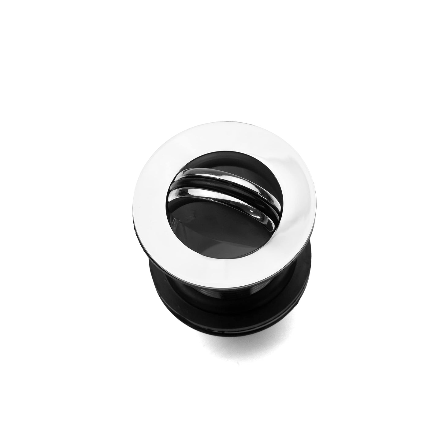 Xcel Home 1x Replacement Slotted Chrome Swivel Top Basin Waste | Brass Sink Basin Plug | Standard G 1 1/4" BSP Connection | Solid Brass Construction