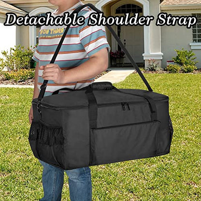 samdew Portable Grill Cover Compatible with Weber Q1000 Q1200 Propane Gas Grill, Grill Carry Bag Compatible with Weber Q1400 Electric Grill, Camp