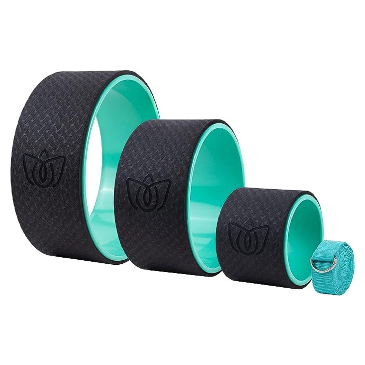 Florensi Back Roller - Back Stretcher, Back Cracker, Popper, Yoga Wheel, Deep Tissue Massager - For Back Pain Relief, Back Cracking, Yoga Stretching,
