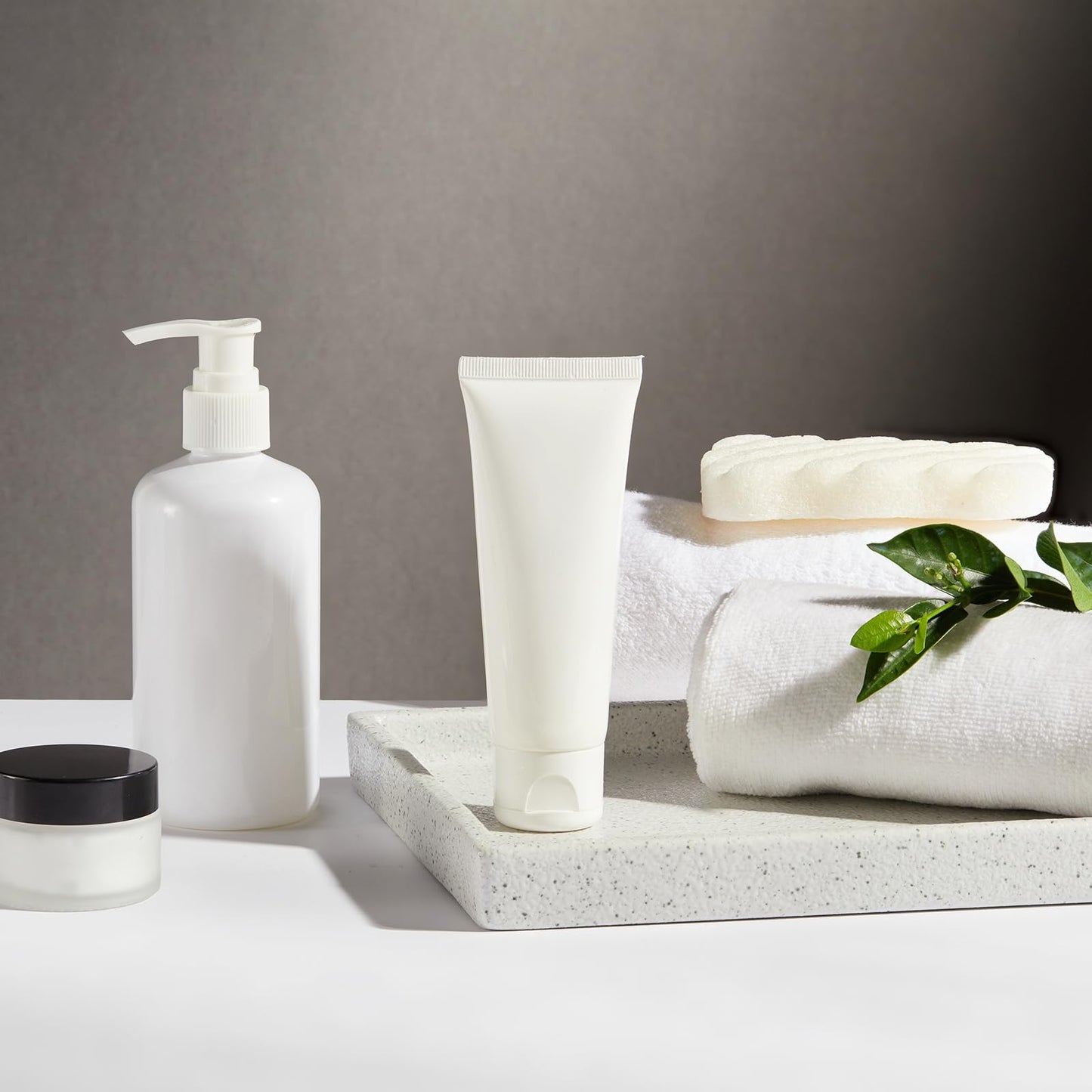 sourcing map 2Pcs Bathroom Vanity Tray, 11.8" x 5" Silicone Soap Dispenser Trays, Shatterproof Kitchen Sink Organizer for Soaps Keys Candle Trinket