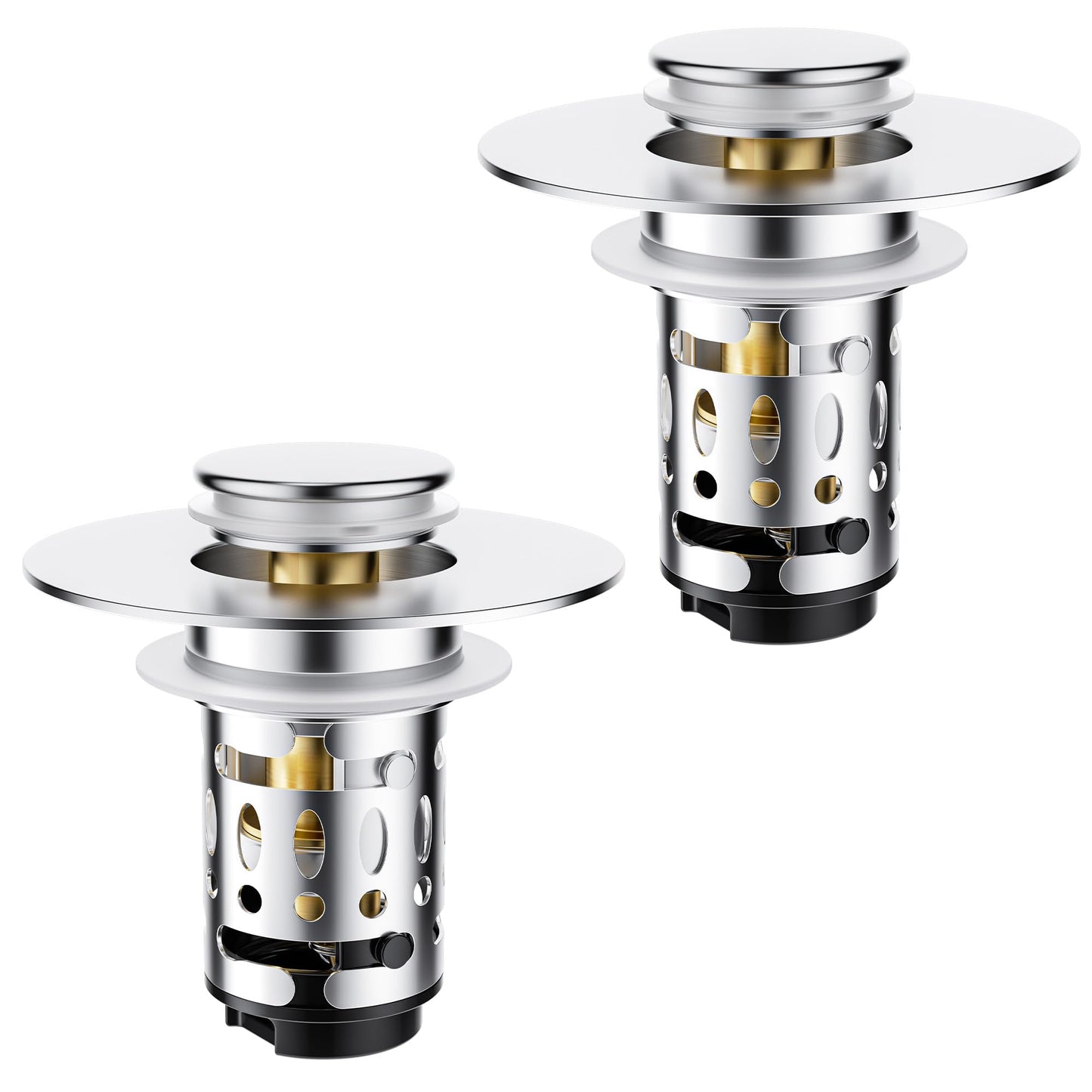 Magichome 2 Pack Bathroom Sink Plug fit for 28-45mm Basin Holes
