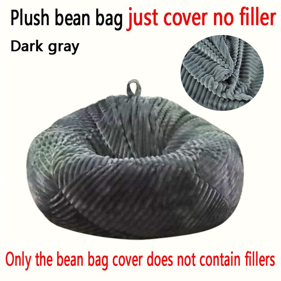 Bestenrose without Filler Bean Bag Cover Stuffed Storage Sofa Chair Cover