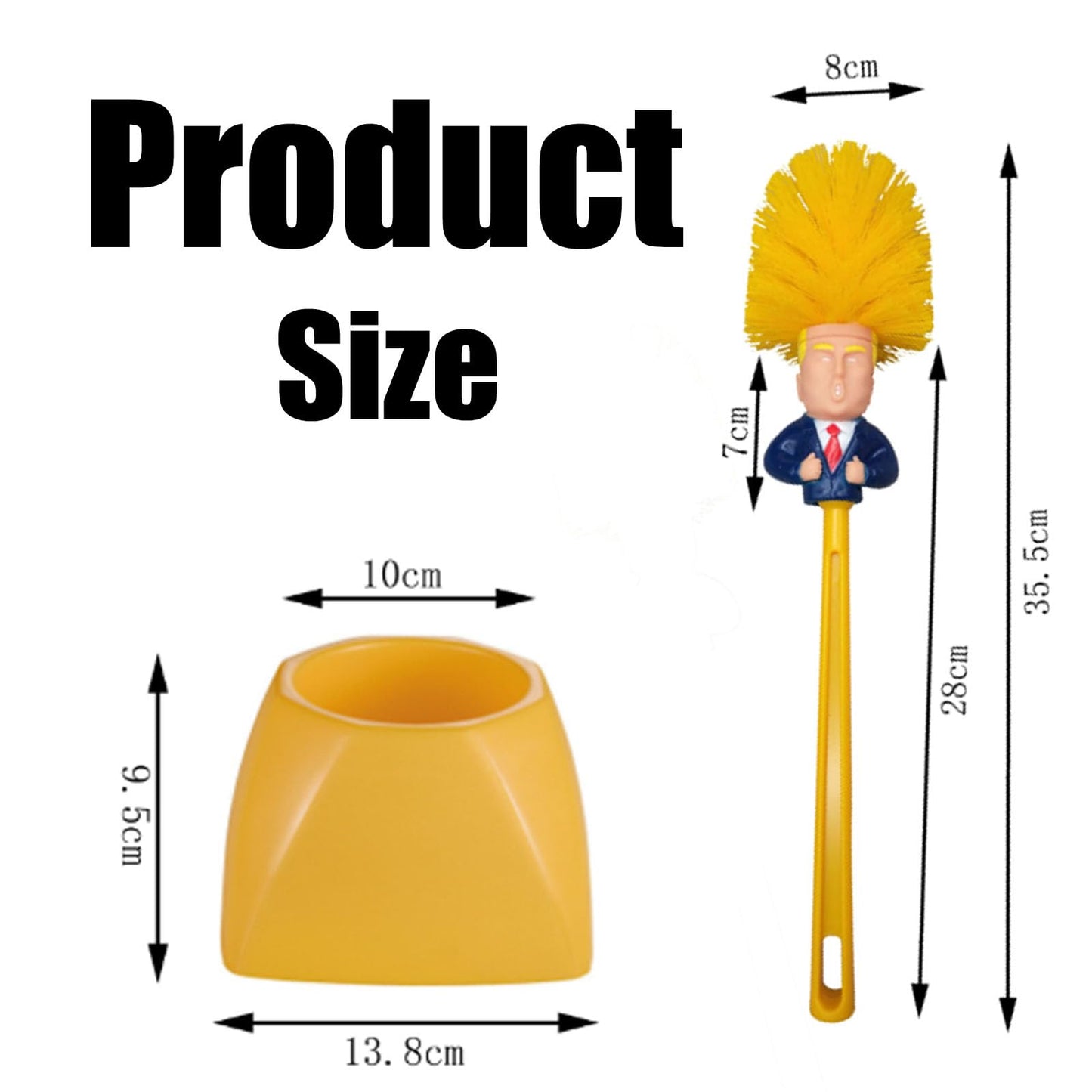 1 Toilet Brush and 1 Base, Novelty Toilet Brush Set with Base, Funny Bathroom Cleaning Tool, Unique Home Decor for Creative Spaces