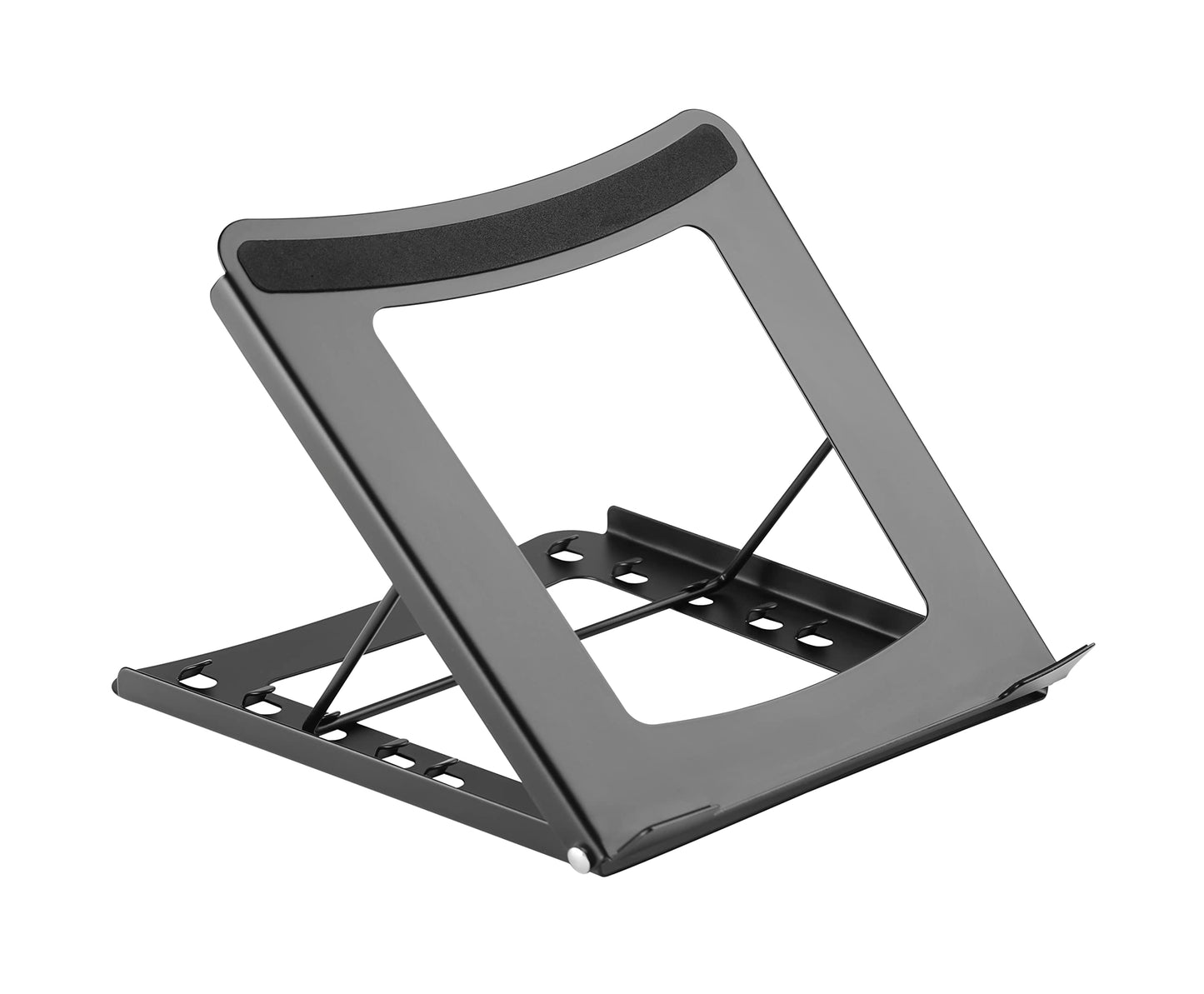 Properav Steel Portable Ergonomic Laptop Stand for Windows & Mac devices such as Dell, Toshiba, HP, Samsung, MacBook, Lenovo with Secure Fit Pads