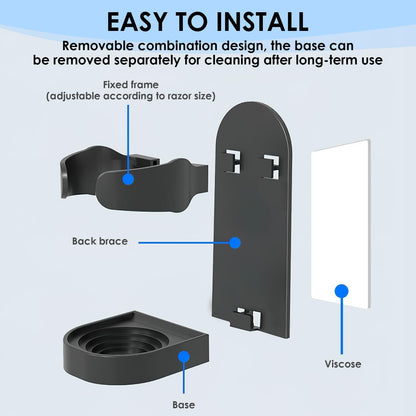 Electric Toothbrush Holder Wall Mounted, 4 Pack Self Adhesive Toothbrush Holders for Bathroom