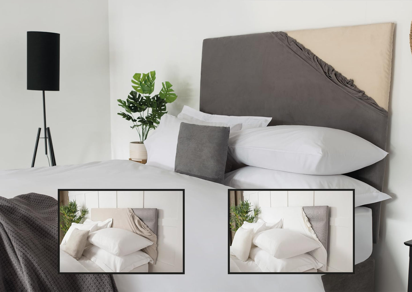 Belledorm Headboard Wrap (Linen, Single)