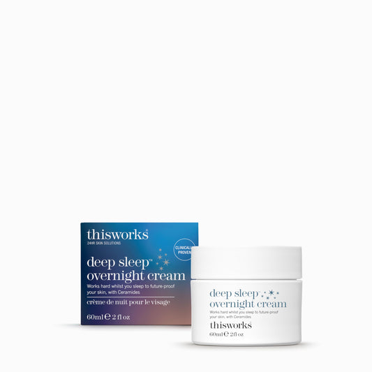 This Works Deep Sleep Overnight Cream, 60 ml - Face Cream with Persian Silk Tree Extract, Ceramides & Copper PCA to Support Skin Renewal - Nourishing