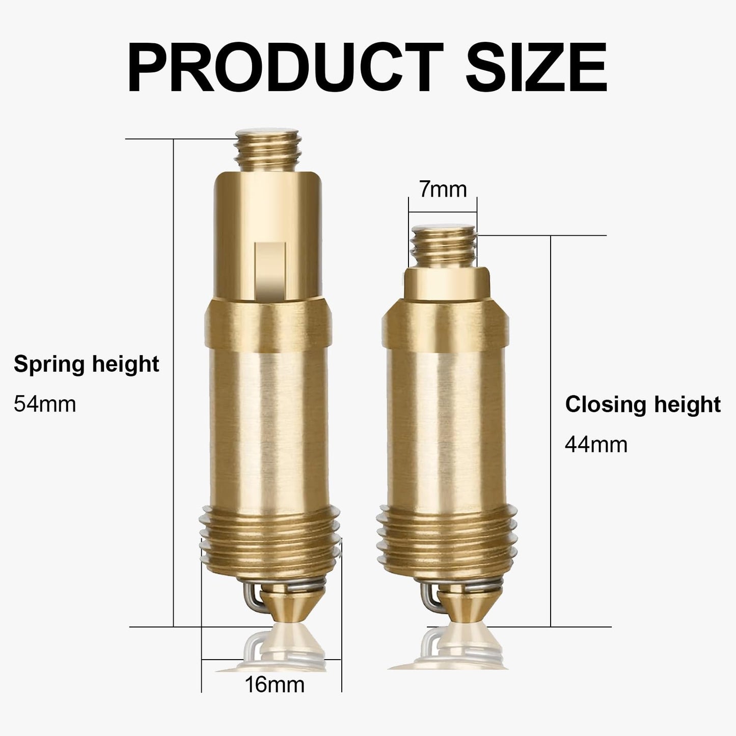 Pop Up Sink Bath Plug Replacement Click Clack Brass Bolt Stoppers 2 PCS