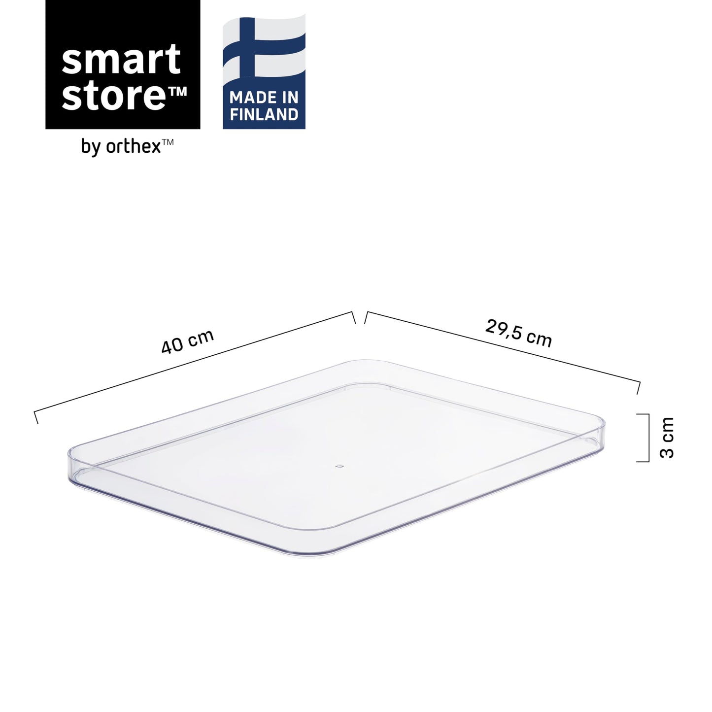 SmartStore Compact Clear L Storage Box Lid | Transparent | Premium Material | Dishwasher Safe | Stackable Design | Versatile Use