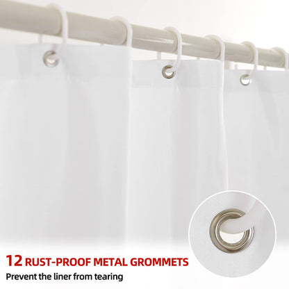 YI&ZE Ombre Shower Curtain Sets for Bathroom Accessories Fabric Polyester Waterproof Modern Shower Curtain Liner with 12 Hooks Pink W72xL72