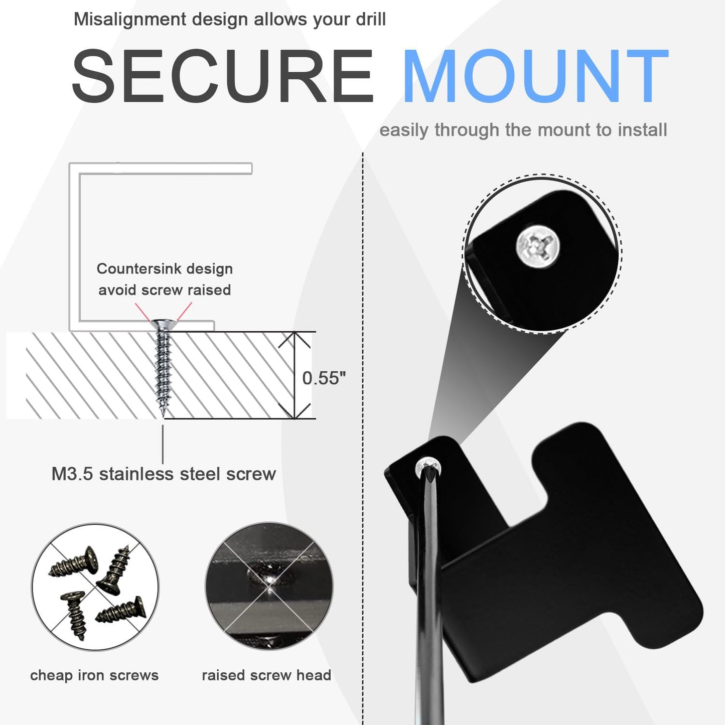 JEMACHE Metal Under Table Desk Holder for Laptop, Xbox Series S, Xbox One S/X, PS4 Slim/Pro, Desktop Mini PC