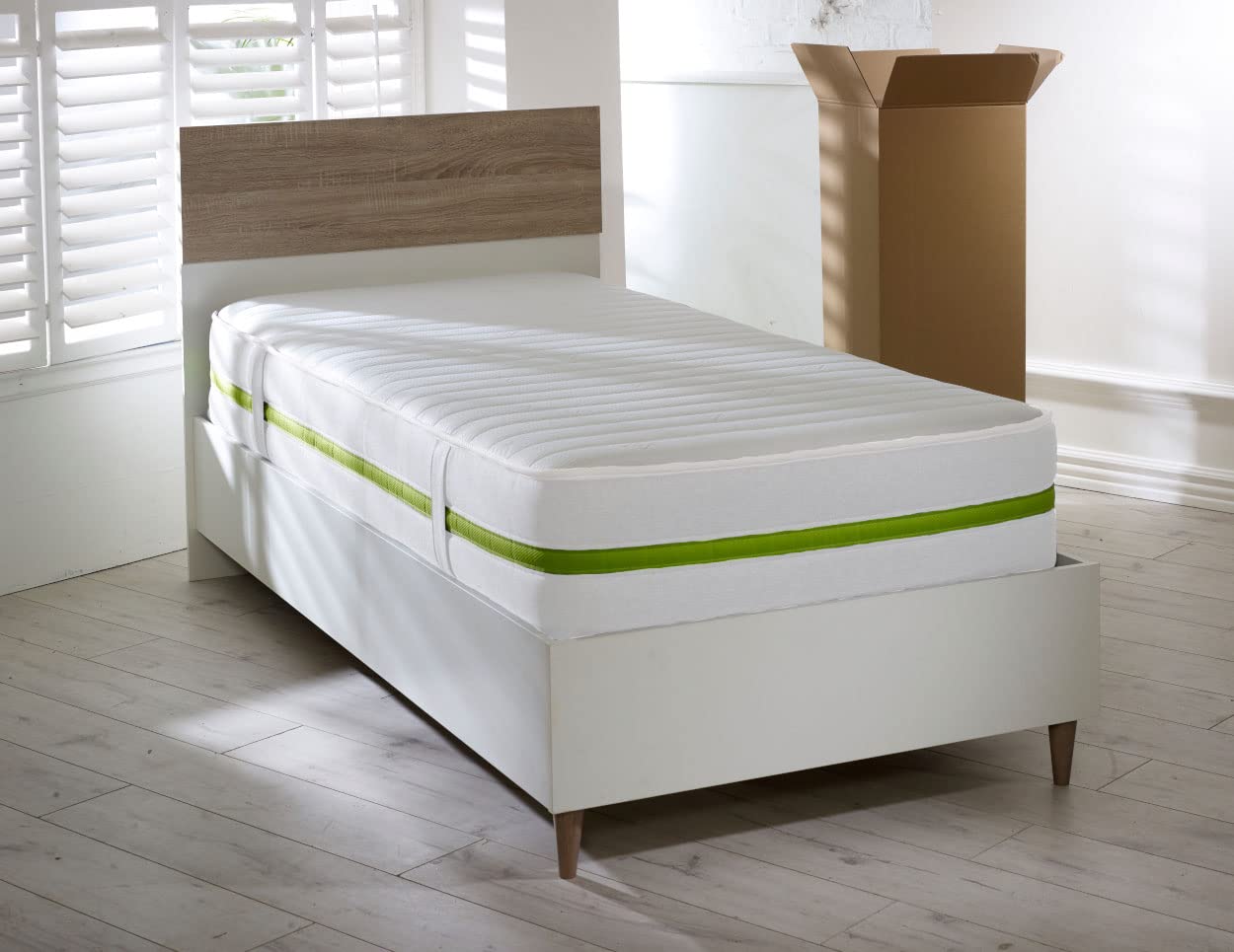 Starlight Beds Horizon Harmony White Sprung Hybrid Small Single Mattress