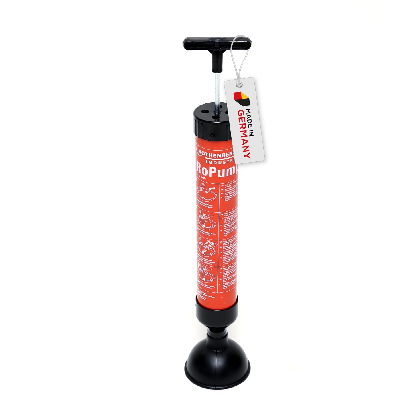 ROTHENBERGER Industrial suction pressure cleaner RoPump, drain cleaner for removing pipe blockages in the siphon and drain area.