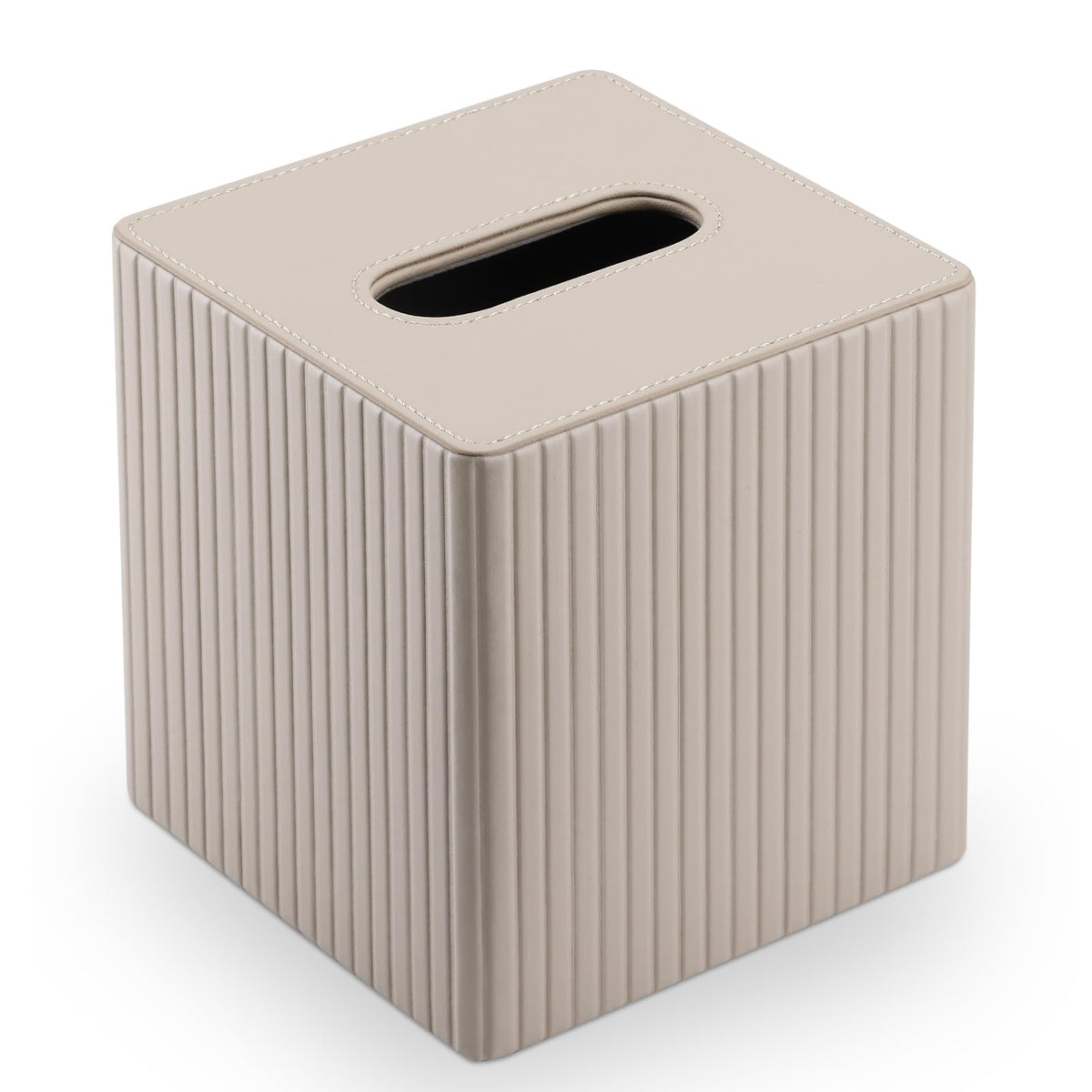 KINGFOM Tissue Box Holder Cube, Modern Square Tissue Box Cover for Living Room Bedroom Bathroom