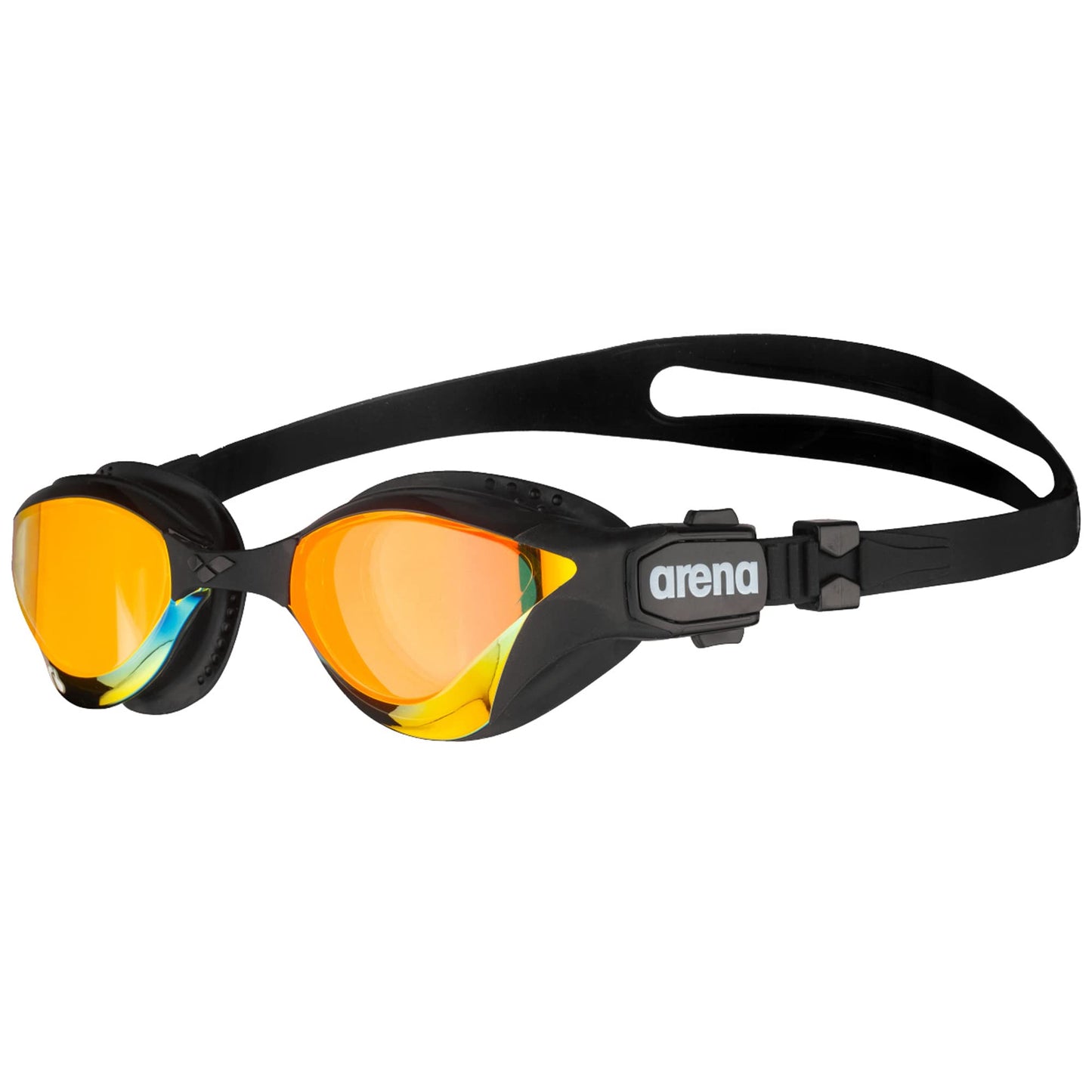 arena Cobra Tri Swipe Mirror Unisex Adult Triathlon Goggles, Swimming Pool Goggles with Mirror Lenses, Anti-Fog, UV Protection, 3 Interchangeable Nose