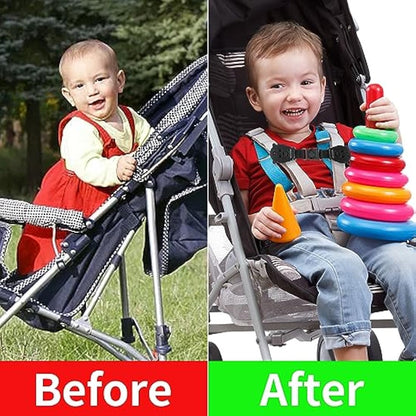 QOPAHI Car Seat Strap Anti Escape, Baby Harness Chest Clip Car Seat Safety Clip, Prevent Children/Kids Taking Their Arms Out of Child Car Seat/High Chairs/Strollers/Baby Reins2 Pack