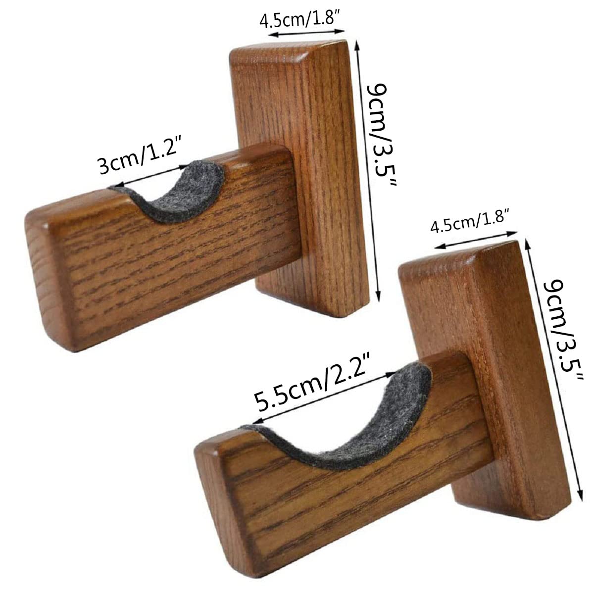 WANLIAN Lightsaber Wall Mount Wooden Display Lightsaber Holder Horizontal Display On Wall