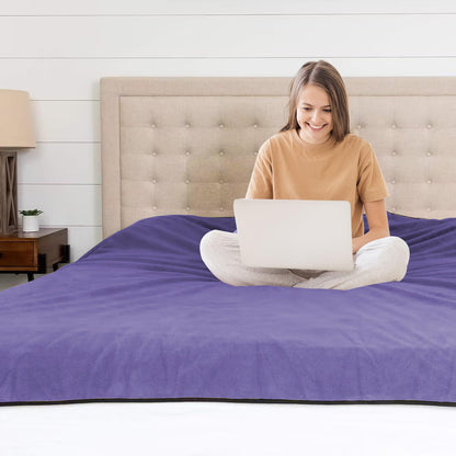 YISURE Waterproof Reversible Blanket Bed Cover 80''x60'' for Adults, Leakproof Protector Cover to Protect Bed Mattress, Sofa, Couch from Pee & Spills
