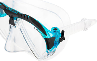 Cressi Adult Matrix Snorkelling Mask - Clear/Aquamarine