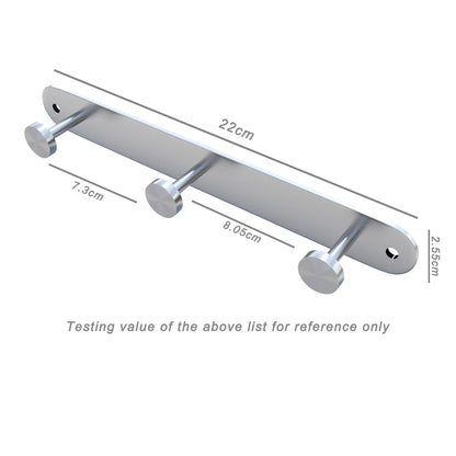 INTIRILIFE Stainless steel coat rack Modell A - 3 Hooks - coat hook rack wall mount wall hook wardrobe in 5 different designs