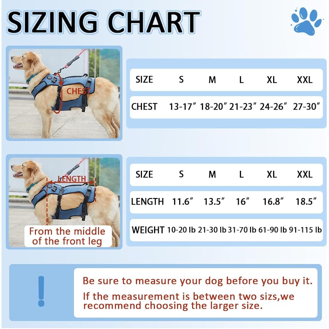 Coodeo Dog Lift Harness, Support & Recovery Sling, Pet Rehabilitation Lifts Vest Adjustable Breathable Straps for Old, Disabled, Joint Injuries, Arthritis, Paralysis Dogs Walk (Grey,2XLarge)