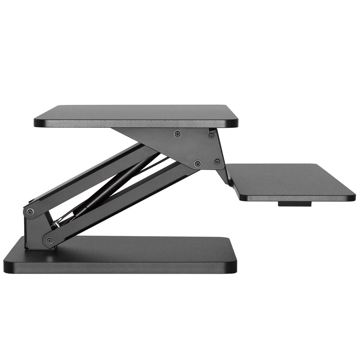 Maclean MC-882 Desk Workstation Height Adjustable Computer Keyboard Laptop Table Gas Spring Computer Stand Black