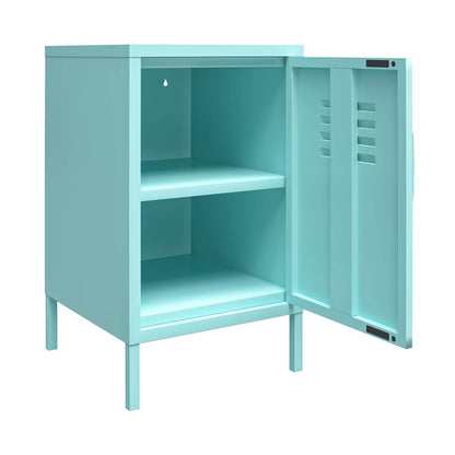 DHP Furniture Cache Metal Locker End Table Mint