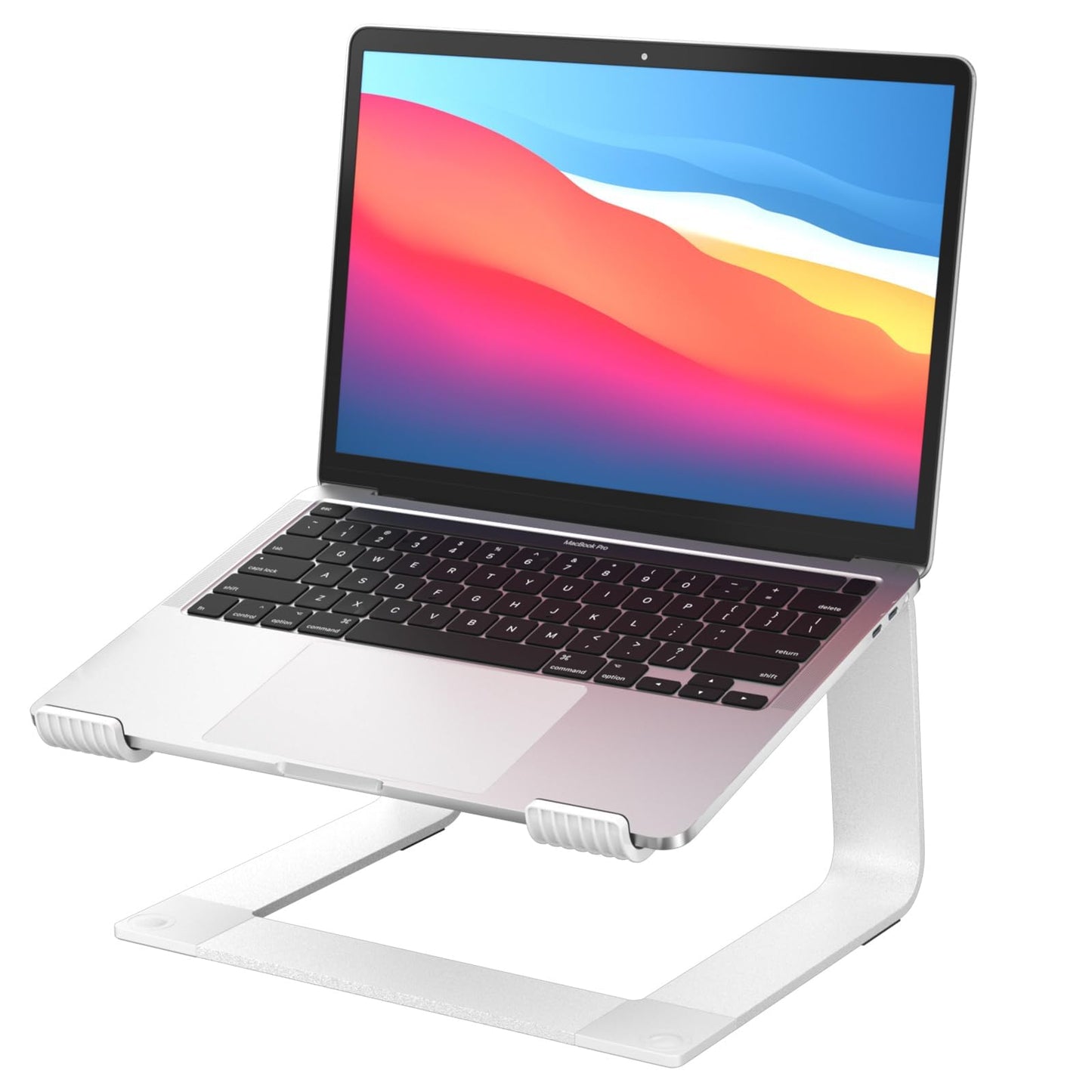 GleYo Laptop Stand for Desk Portable Computer Riser Metal Notebook Holder Printer Stand Office Desk Accessories Compatible with MacBook Air, Pro
