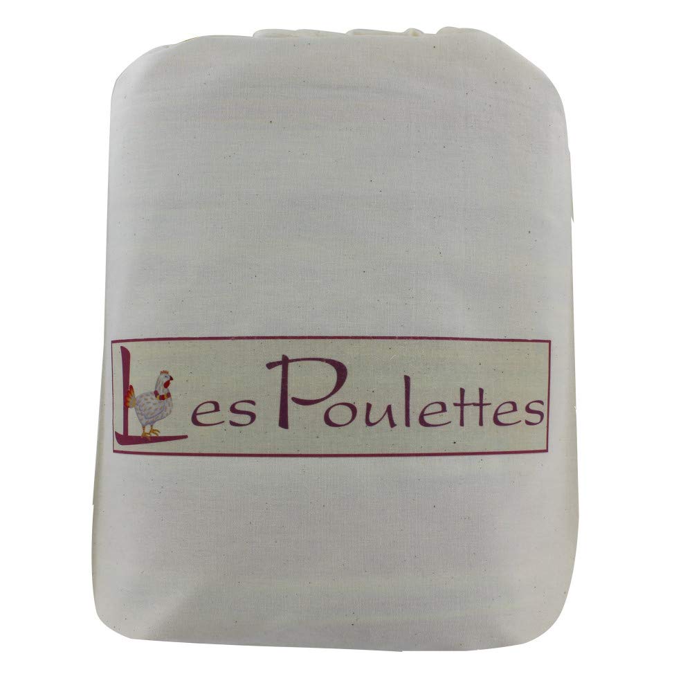 LES POULETTES BIJOUX - Fouta Beach Towel Orange Cotton and White Stripes 100 x 200cm