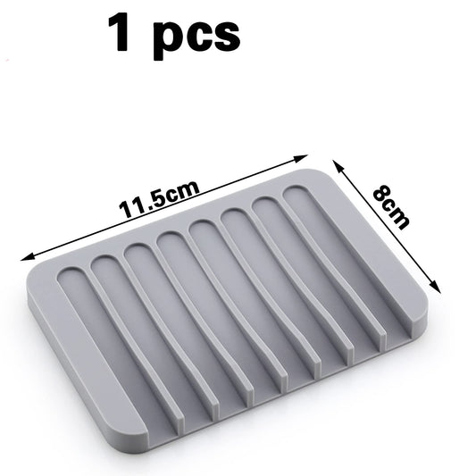 1 Pc Soap Dish,Soap Box,Soap Dish with DrainageGray