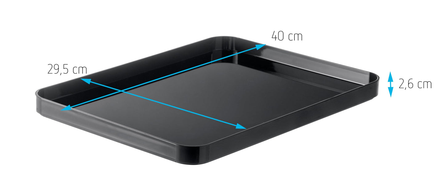 SmartStore Compact Storage Box L Lid Grey Durable Versatile | Perfect for Home Office Kitchen Organisation