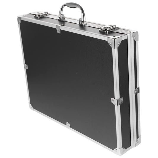 ERINGOGO Lockable Aluminum Alloy Toolbox Portable Metal Case with Handle Large Capacity Tools Container for Home Workshop Travel Storage