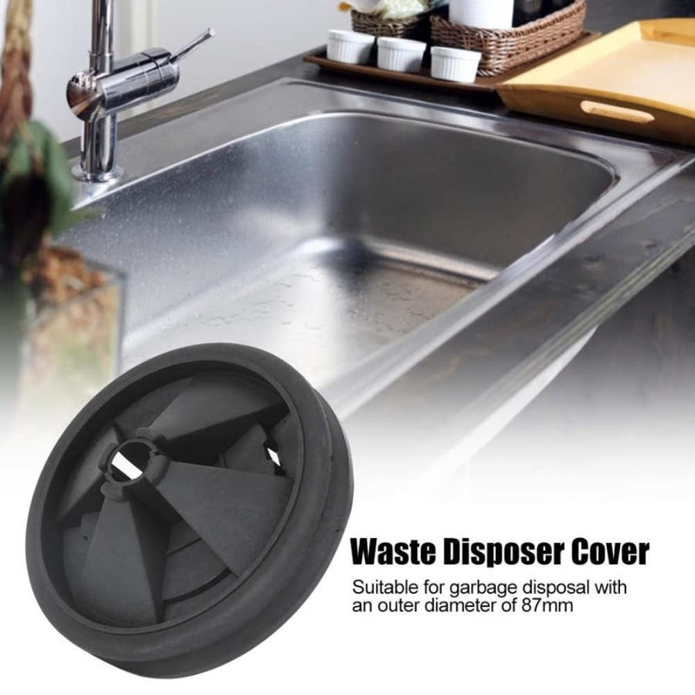 Garbage Disposal Splash Guard, 3 3/8" for Evolution Series QCB-AM Kitchen Sink Baffle Rubber Drain Cover 2022 Upgraded Removable Quiet Collar EPDM