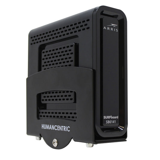 HumanCentric Cable Box and Modem Mount, Adjustable Wall Mount for Small and Wide Devices, Cable Boxes, Modems, DVD Players, Streaming Media Devices,