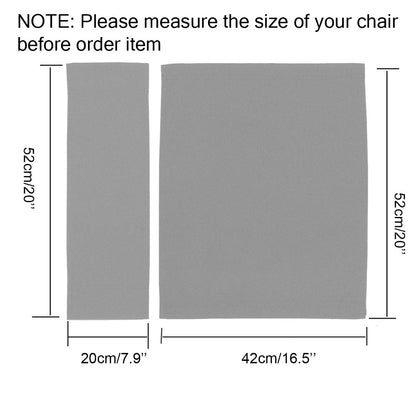STAY GENT 2 Set Durable Replacement Seat Cover for Directors Chair Grey
