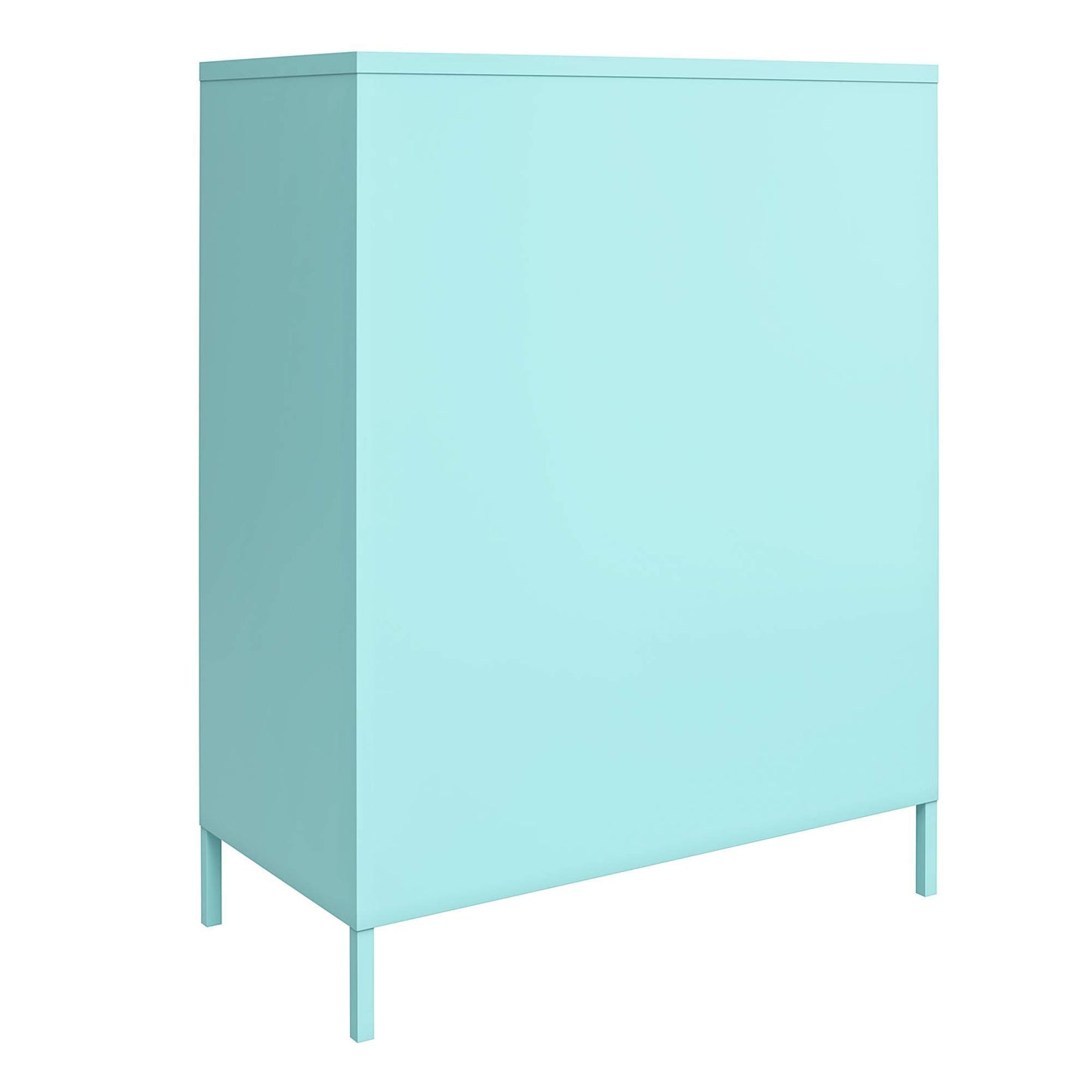 DHP Furniture Cache 2 Door Metal Locker Storage Cabinet Mint