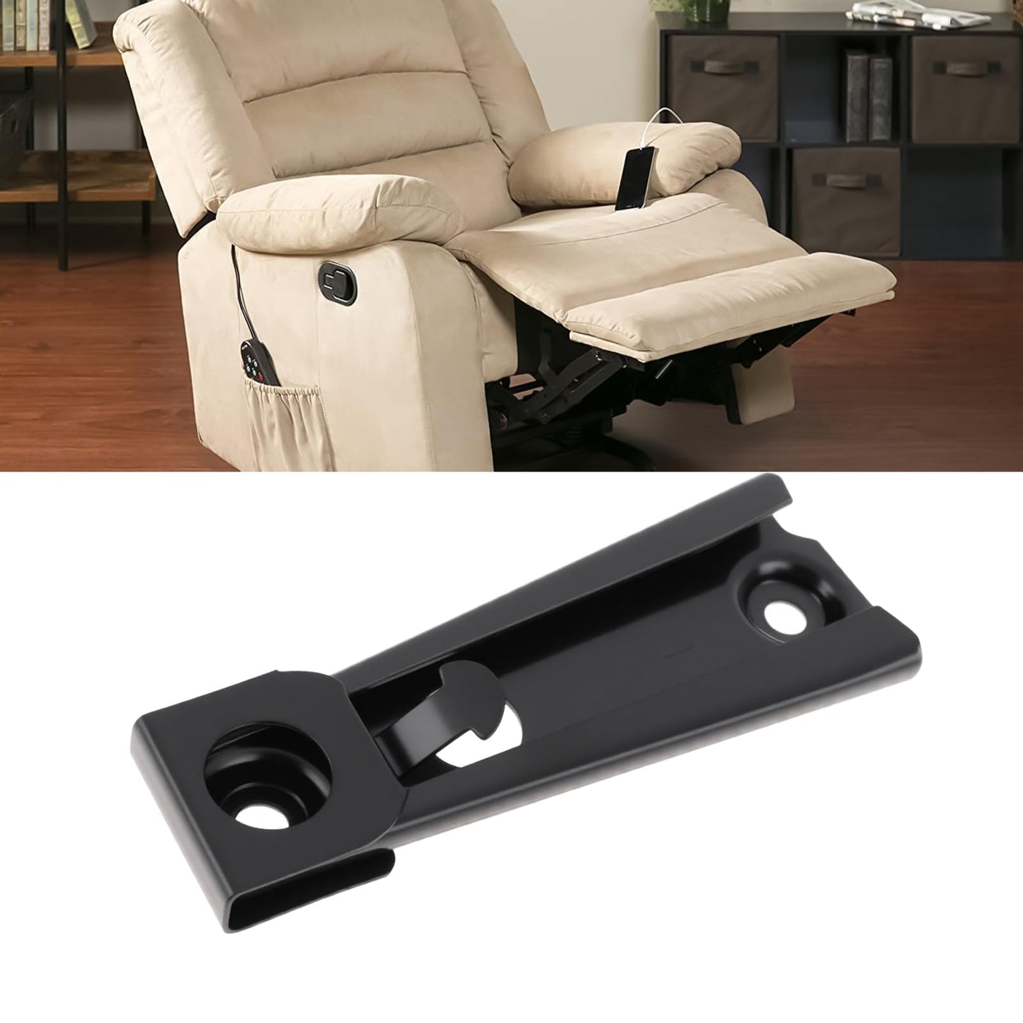 Briny River 4Pcs Recliner Back Clip Bracket KD Clip Bracket for Outdoor or Indoor Lounge Chairs 12.7x4.5x3.2cm Black