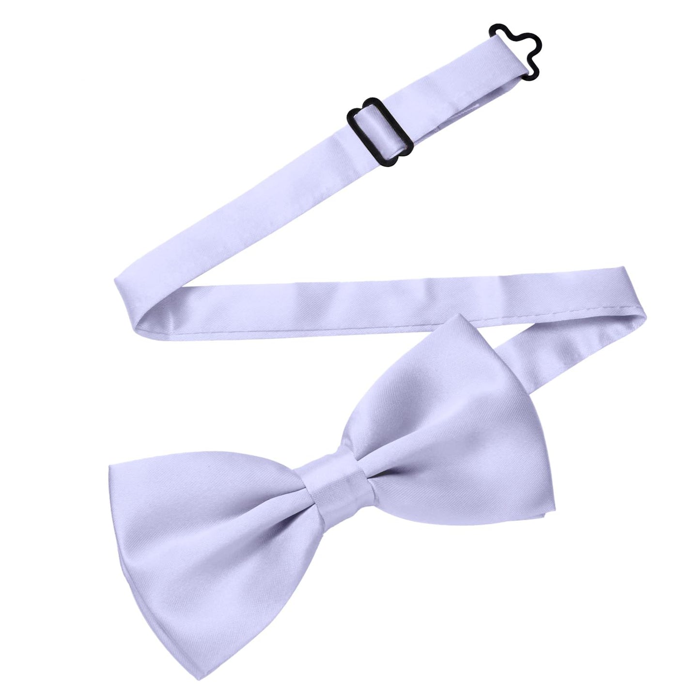 MASADA bow tie pastel purple - men's accessory in shiny-look, continuously adjustable, handmade with hook closure - 12 x 6 cm