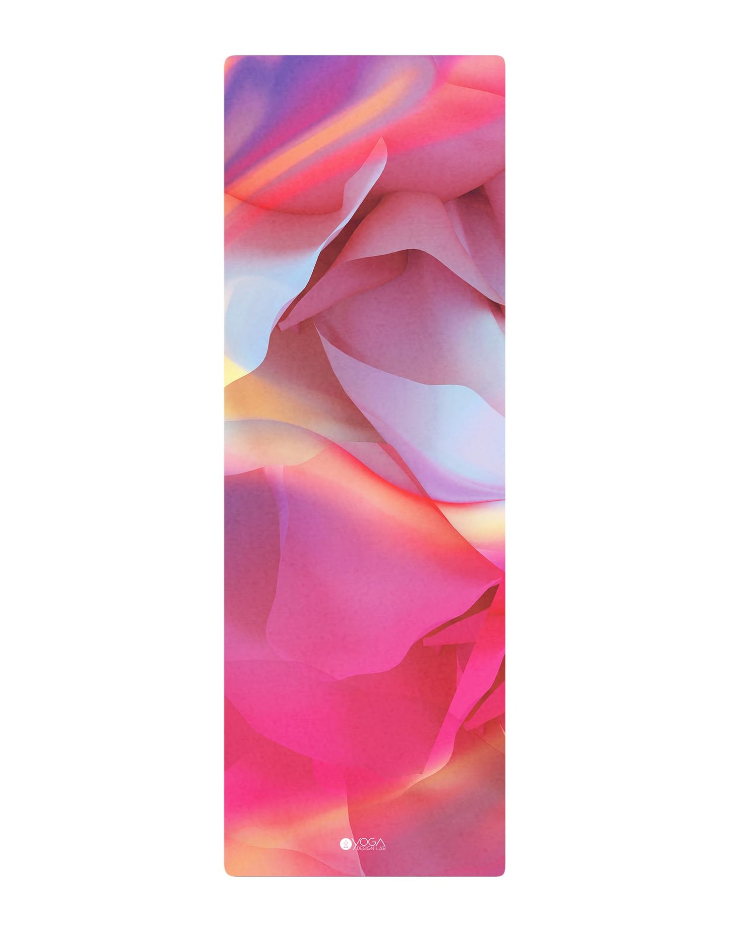 YOGA DESIGN LAB | The Combo Yoga Mat |Lightweight, Foldable, Eco Luxury | Ideal for Hot Yoga, Bikram, Pilates, Barre, Sweat | 1.5mm Thick | Includes