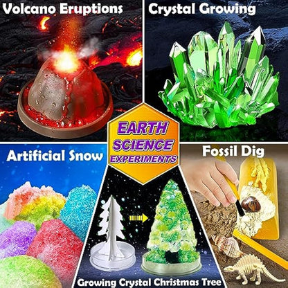 UNGLINGA 150 Experiments Science Kits for Kids, S.T.E.M Educational Toys for Boys Girls Birthday Gift Ideas, Volcano, Chemistry Scientist Set