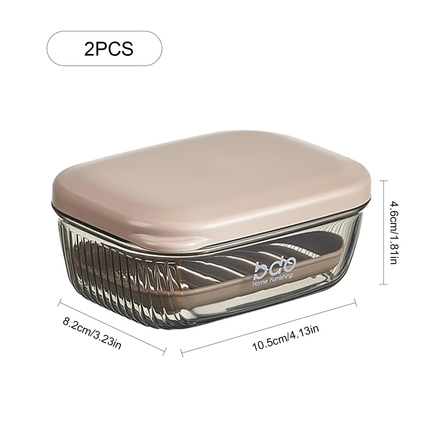 2Pcs Travel Soap Case, Portable Soap Holder with Lid, Waterproof and Moisture-Proof For Bathroom, Traveling, Camping, Outdoor, Gym,