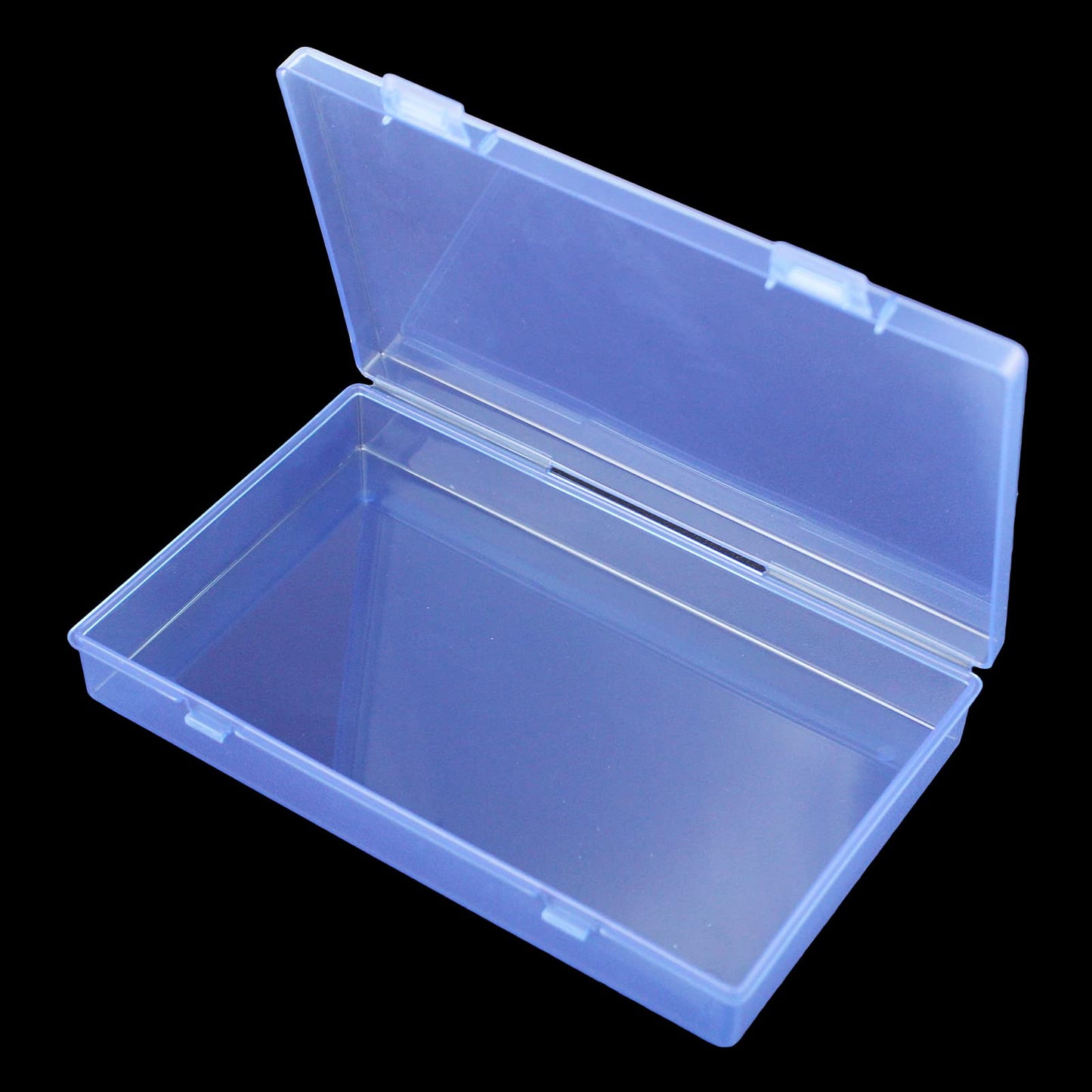 Goodma 4 Pieces Rectangular Plastic Storage Boxes, Blue, 180x110x30mm