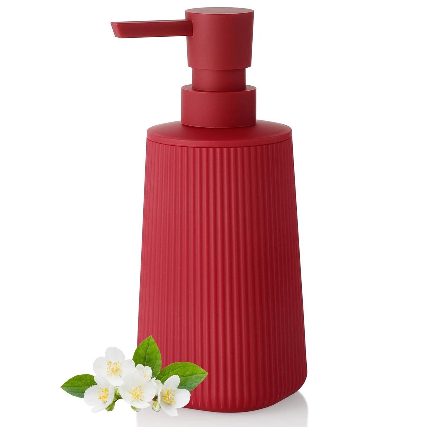 Hand Soap Dispenser, Red Soap Dispenser Bathroom, Refillable Washing up Liquid Soap Dispenser Kitchen (Red, Liquid)