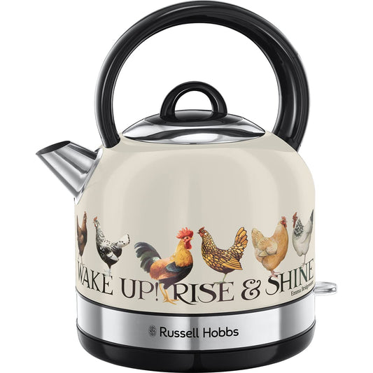 Russell Hobbs Emma Bridgewater Rise & Shine 1.7L Cordless Electric Kettle - (Fast boil 3KW, Removable washable anti-scale filter, Pull off lid,